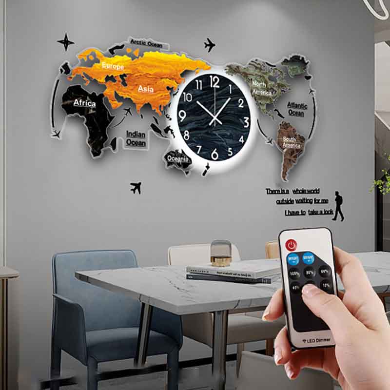 Luxury Led Silent Wall Clock Battery Powered Large Digital Wall Clock Wall Decoration Products Living Room Furniture for Rooms
