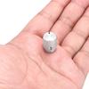 Uxcell Aluminum Potentiometer Inch Inner Diameter X Inch Outer Diameter X Inch Universal Volume Control Knobs for Guitar and Oval Light Silver 2-Pack