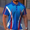 Casual Men's Polo Shirts 3d Print Short Sleeve T-Shirt For Men Simple Fashion Man Clothing Oversized
