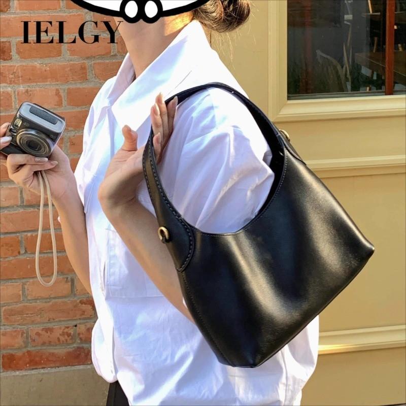 IELGY Loose Feel Simple Large-Capacity Tote Bag Underarms