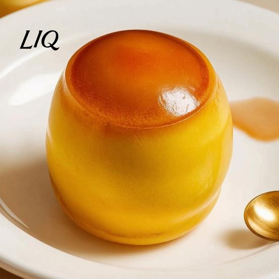 Pudding Stress Reliever 1/2Pcs Relief Crunchy Toy, Fake Caramel Squeeze Toy Simulated Dessert Sensory Fidget Gift for Adults Kids