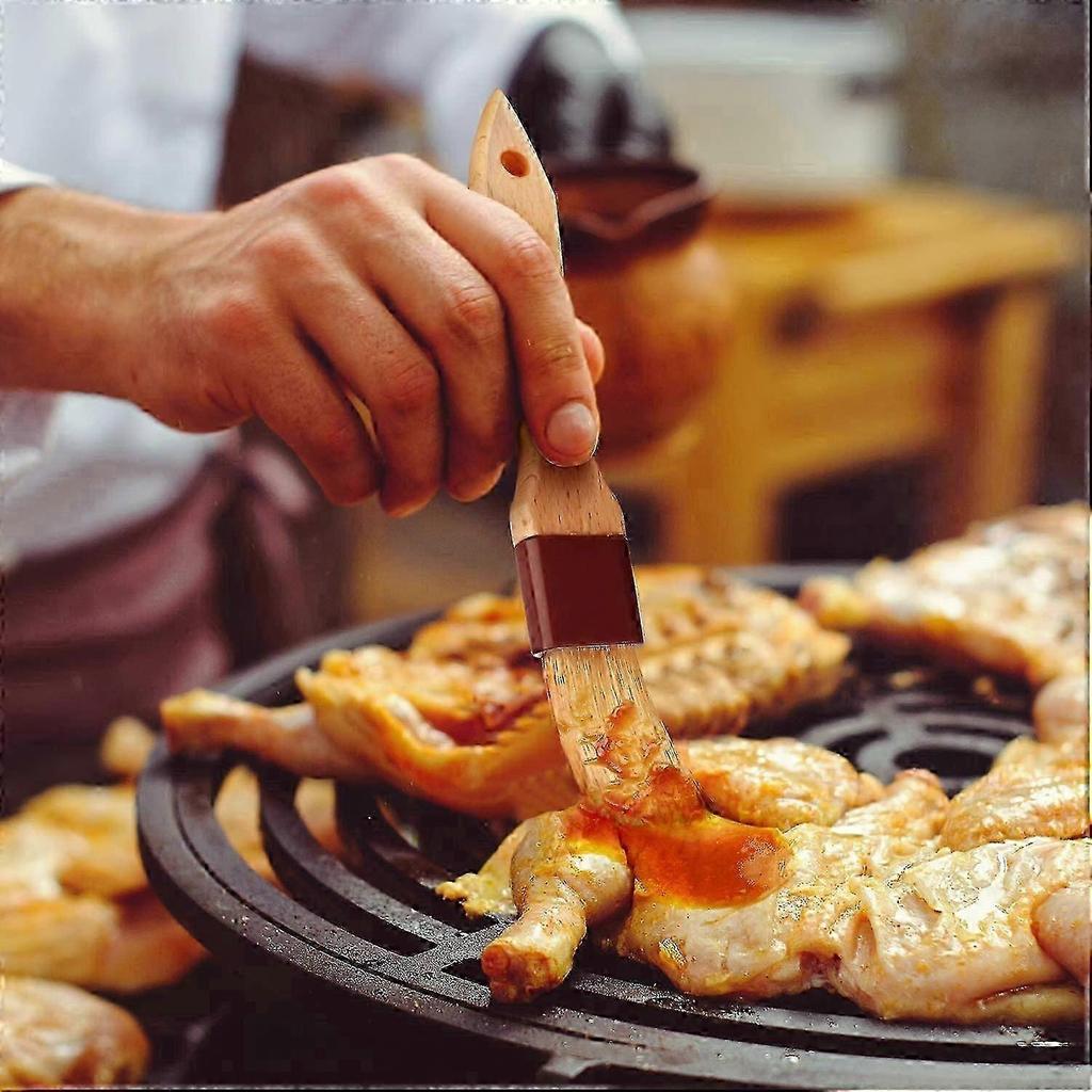 Pastry Brushes For Baking Basting Brush With Boar Bristle And Beech Hardwood Handles Culinary Oil Brush For Bbq Butter Grill Bbq Sauce Baster Marinade