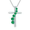 S925 Sterling Silver Women's Necklace Trendy Zircon Cross Pendant Birthday Gift  European American