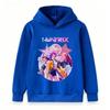 Kids Boys Girls Hoodie, Colorful Music Girl Group Disco Star Print Casual Long Sleeve Pullover Sweatshirt for Daily Wear