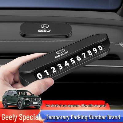 Geely Car Temporary Parking Number Plate for Xingyue L, Dihao, Xingrui, ICON, Boyue L Models