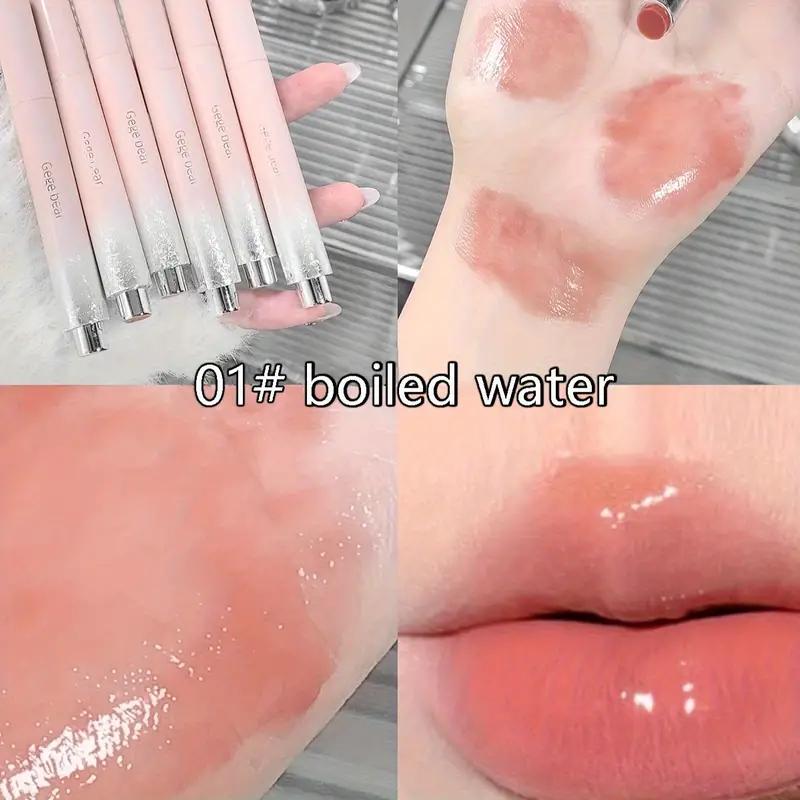 

Твердый блеск для губ, 6 цветов, дополнительный водный свет для губ, глазурь для губ, зеркальная помада, желе, увлажняющая ежедневная косметика для макияжа губ 03