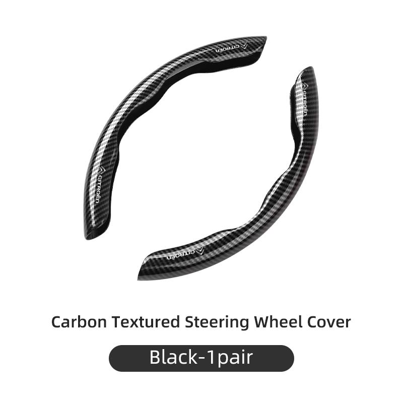 

Car Steering Wheel Cover Carbon Fiber Anti-slip Grip Accessories For Citroen C4 C3 C5 C1 C2 Berlingo Celysee Cactus Picasso