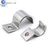 10pcs P-Type Stainless Steel Single Pipe Clamp Instrument Pipe Line/wire/tubing/gas Cable Clamp Building Installation Fixed Clip