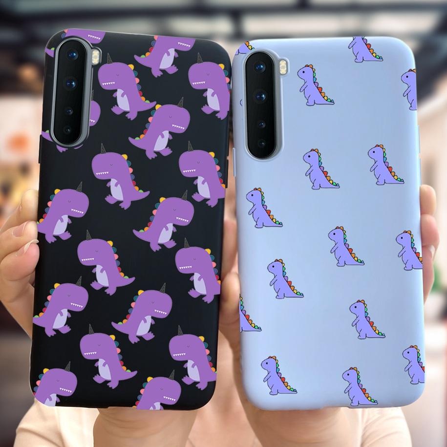 For Phone Case OnePlus Nord Cover Soft Silicone Leopard Flower Butterfly Painted Candy TPU Case For One Plus Nord 1 + Nord Coque
