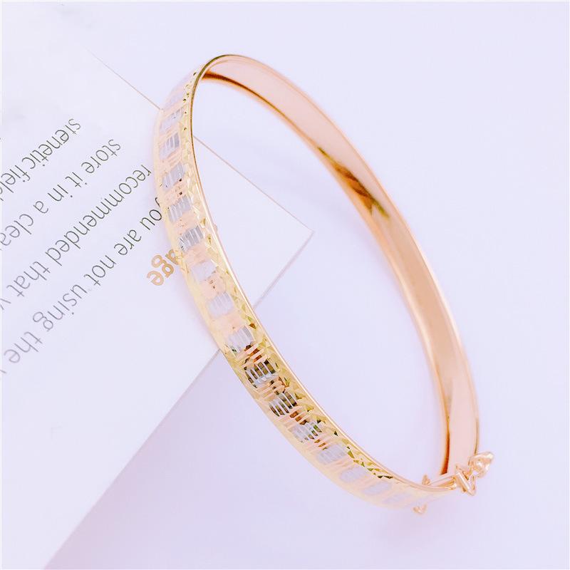 Rose Gold-Plated 585 Purple Gold Bracelet Women S Fashion Boutique Three-Color Princess Adjustment Bracelet