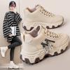 ZY7830 New Breathable Little White Shoes Spring and Autumn Thin-soled Casual Height Increase Wear-resistant Korean Version of College Board Shoes Tide