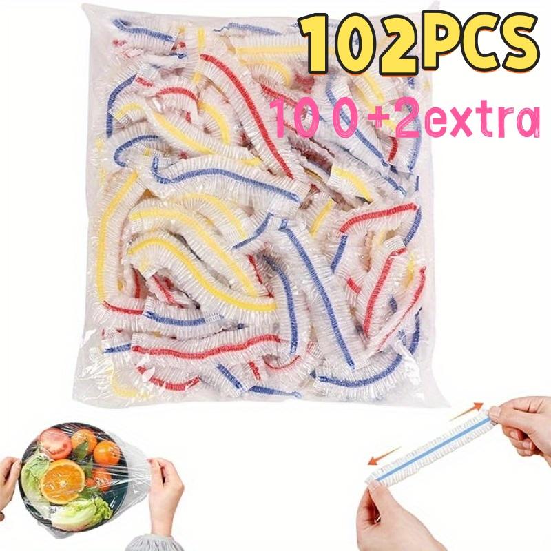 51Pcs Reusable Elastic Food Covers - Durable, Food-Grade Plastic Material, Tear-Resistant And Stretchable, Dustproof And Leak-Proof To Keep Food