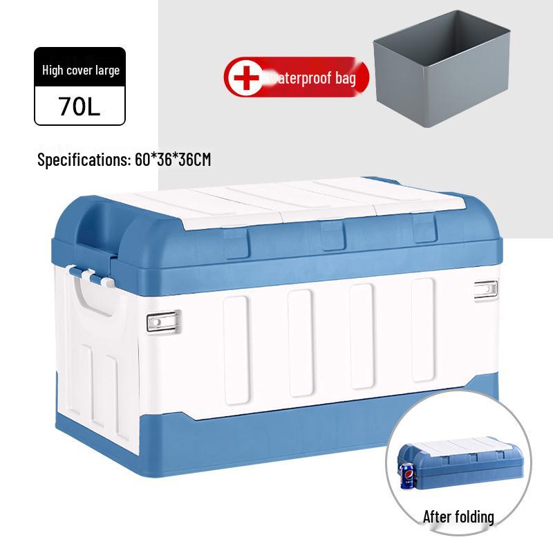 Vehicle Trunk Organizer: Car Interior Storage Box and Tail Box Case for Practical Item Collection.