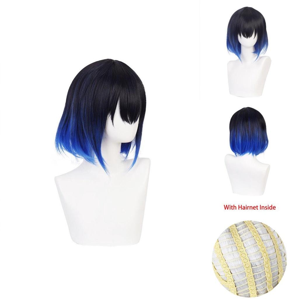 Demon Slayer Hashibira Inosuke Wig Soft And Heat-resistant Synthetic Silk Fiber For Cosplay Halloween Carnival And Comic Con