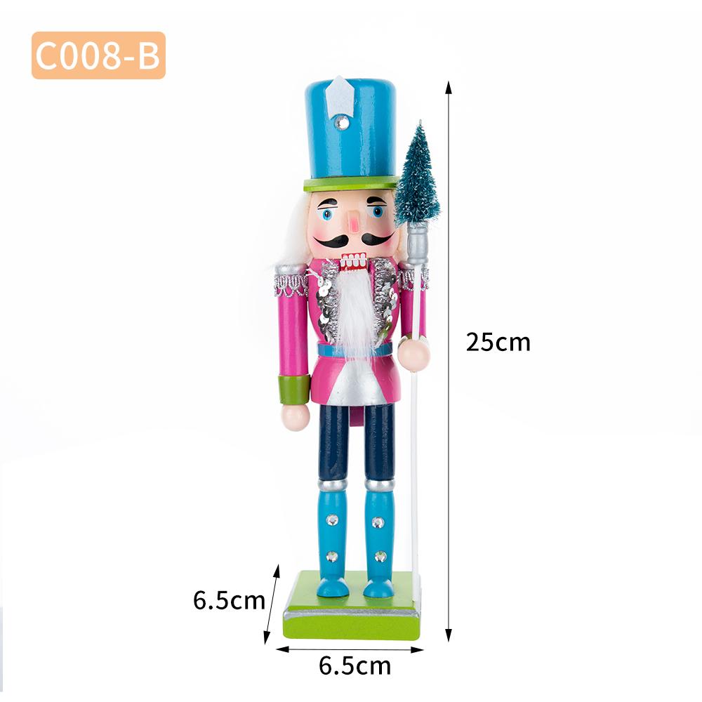 Colorful Candy-themed Wooden Nutcracker