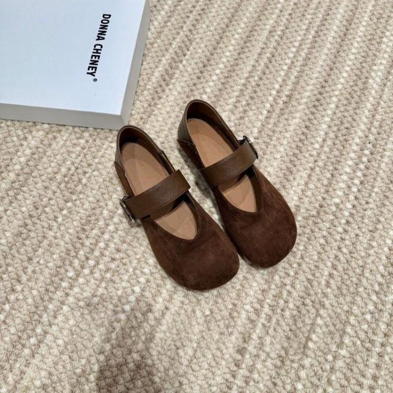 Autumn Retro Versatile Leopard Print Mary Jane Shoes Women's Flat Bottom Comfortable One Pedal Two Wear Light Mouth Single Shoes