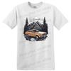 Tricou Aventură Mașină Vintage Tricou Retro cu Peisaj Montan Cadou pentru Iubitorii de Aer Liber