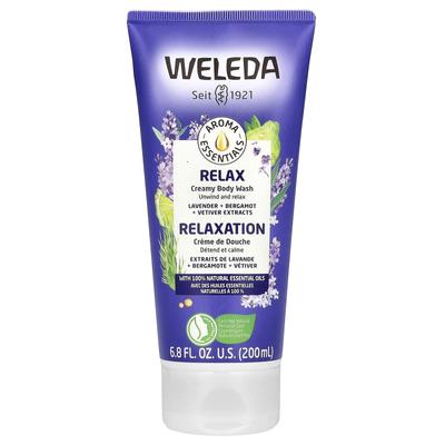 Creamy Body Wash, Relax, Lavender + Bergamot + Vetiver Extracts, 200 Ml (6.8 Fl Oz)