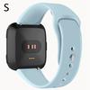 Silicone Watch Band for Fitbit Versa/Versa Lite,Snap Button Replacement Soft Watch Strap