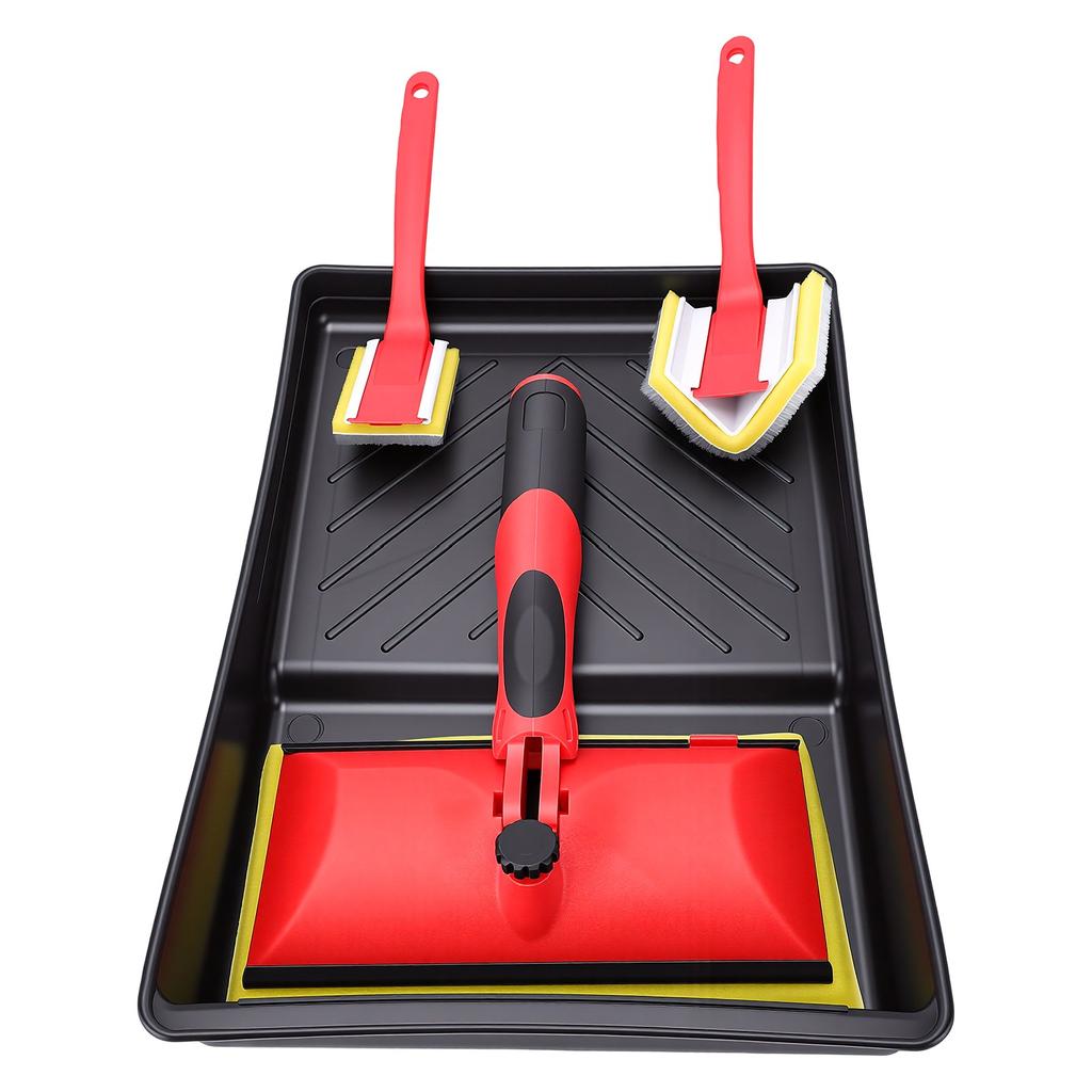 8 Pcs Paint Edger Trimmer Extendable Pole Painting Edger Tools for Corner Walls Ceiling 7 Inch B Type