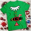 Elf and Candy Cane Christmas T-Shirt Mens and Womens Tee #MC