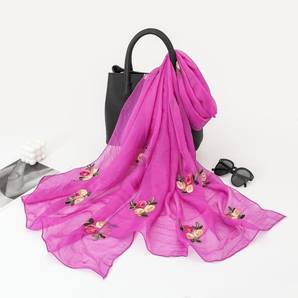 Ethnic Style Scarf for Women Fashion Yunnan Travel Outfit Summer Embroidery Embroidery Exterior
