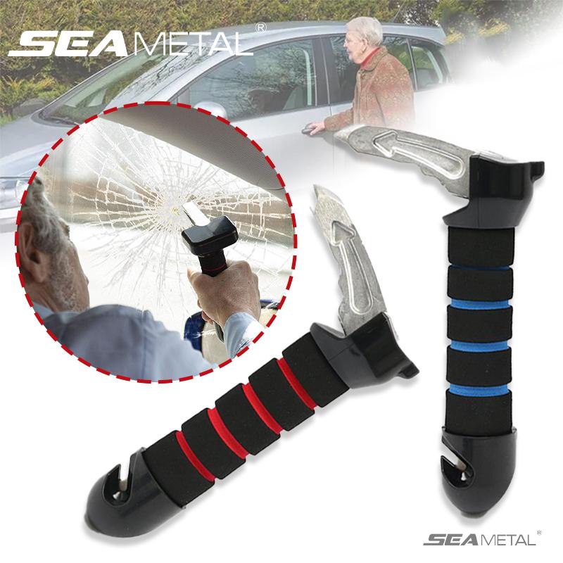 SEAMETAL Car Safety Hammer Car Window Breaker Seat Belt Cutter Multifunction Auto Emergency Escape Tool