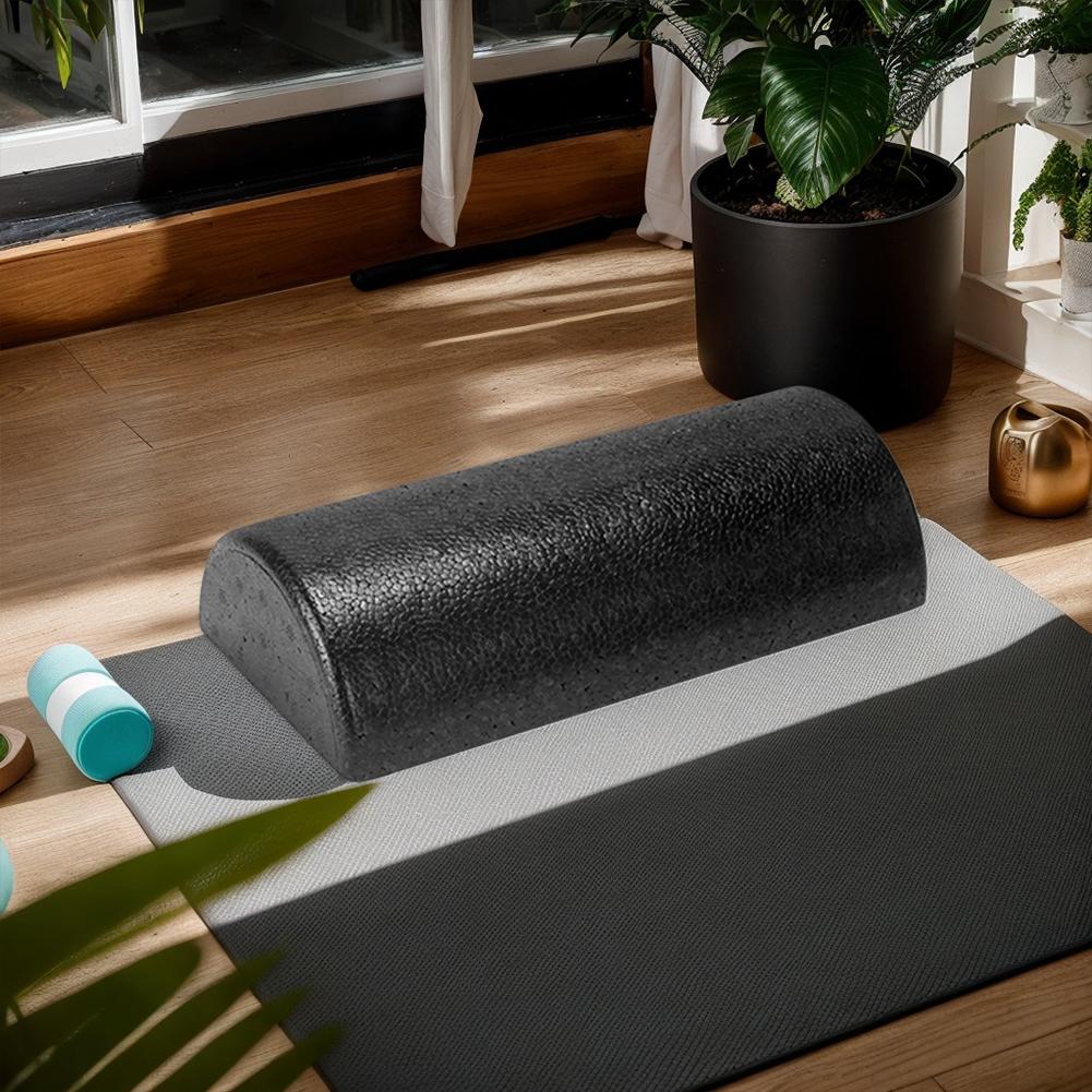 1-5PCS Half-Round Yoga Roller Massage Roller High Density Semi-Circular Foam Roller 30cm Back Stretcher for Balance Training