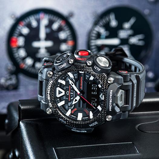 Casio Ceas Digital G-SHOCK pentru Bărbați, Rășină, Rezistent la Apă 200M, Rezistent la Șocuri, Mecanism Quartz, GR-B200-1A