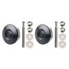 Round Button Hood Fastener Kit 2 Piece Aluminum Hardware Set for Quick Body Panel Access on Custom Car Builds Set