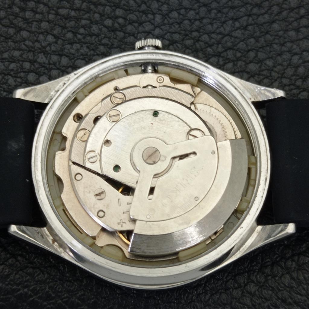 Seiko 5 AUTOMATIC 6309A VINTAGE JAPAN MENS BLACK COLOR DIAL WATCH A701523-5 R206b-a701523