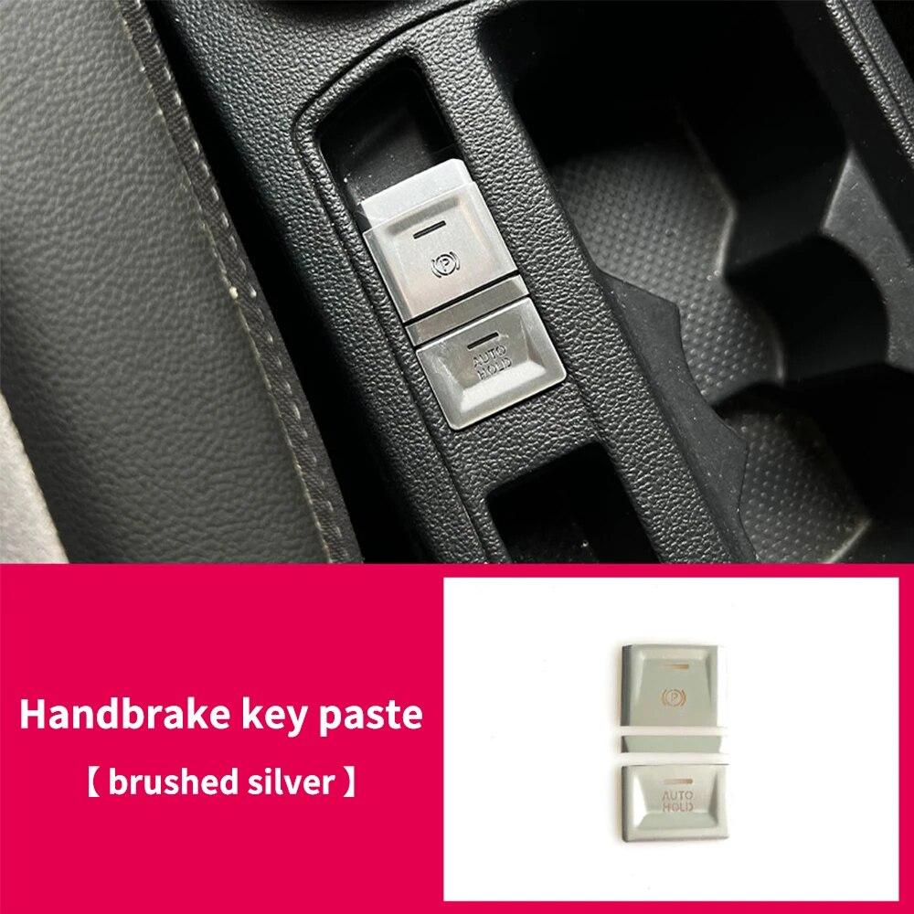 

Наклейка на кнопку переключения центральной панели управления салона автомобиля для аксессуаров Volkswagen vw T-ROC Brushed Silver