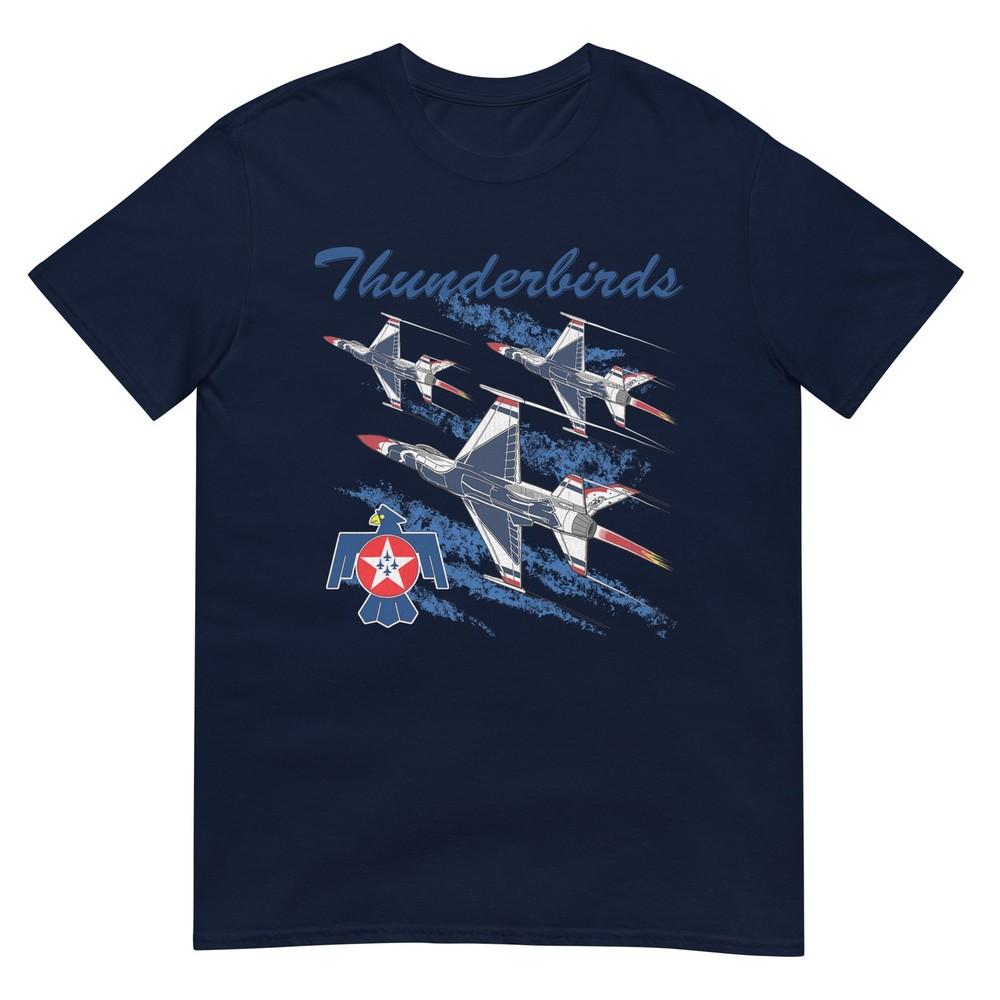 Usaf Thunderbirds F16 Fighter Jet Air Show Aviation Veteran Tshirt S