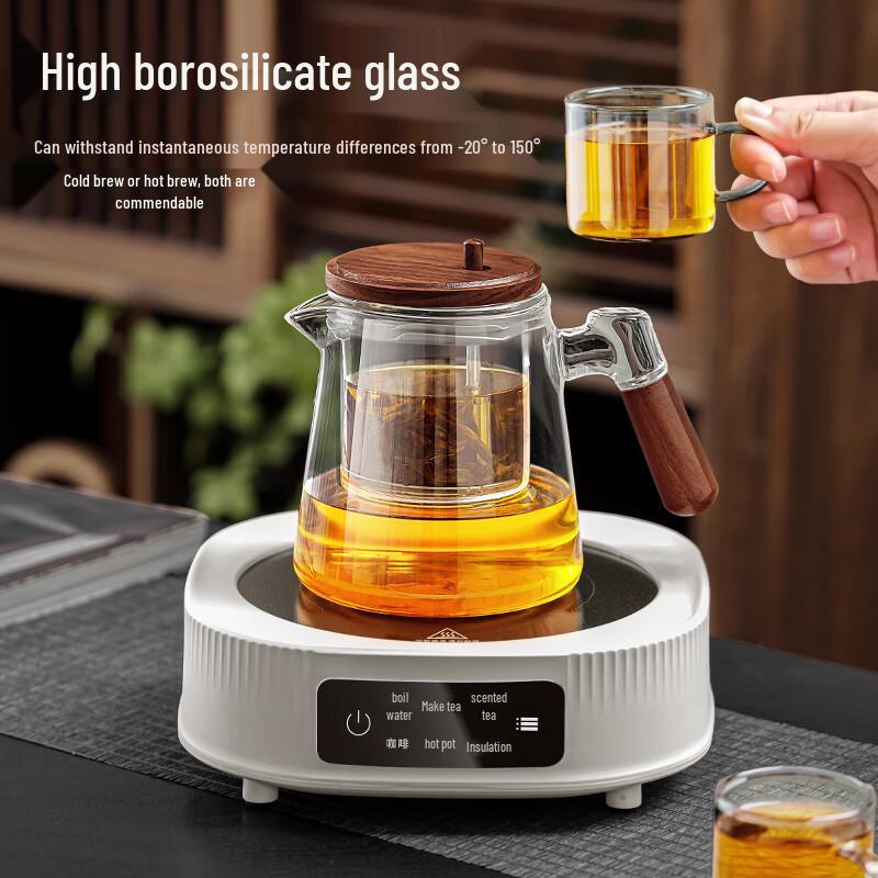 PAKCHOICE Tea-Water Separation Glass Teapot