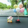 Cute Car Accessories, Decorative Pieces, Potted Flowers, Car Mini Ornaments, Compact Center Console Decorations, with A Sense of Sophistication.
