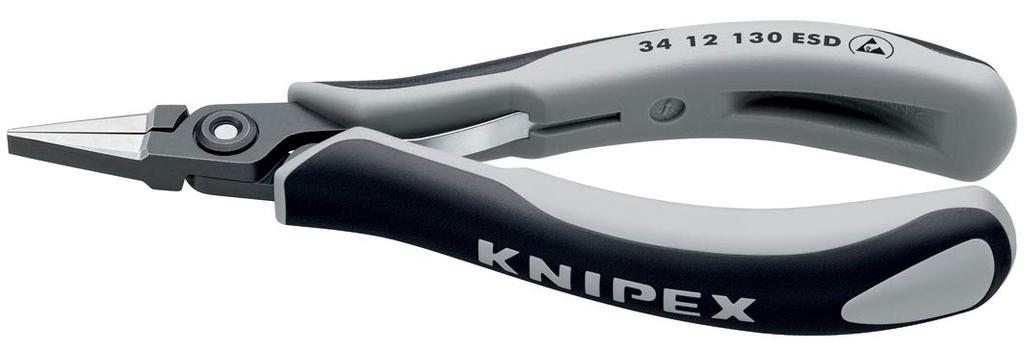 KNIPEX ESD Precision 3412130ESD Pliers, Flat, 135mm,