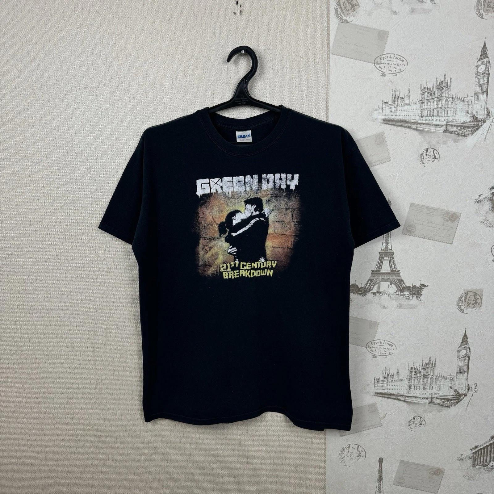Винтажная футболка Green Day 21st Century Breakdown Тур 2009 Рок-группа Размер L M