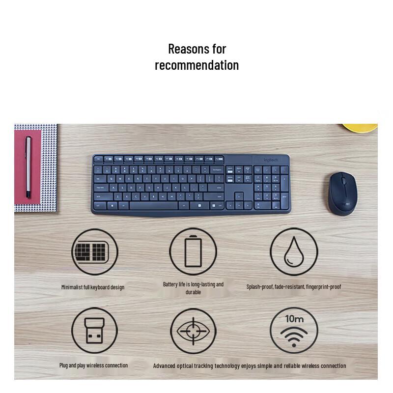 Logitech MK235 Wireless Keyboard and Mouse Combo