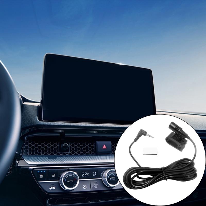 Flexible 3.5mm Microphone Assembly Mic for Car Vehicle Head Unit Bluetooth-compatible Radio Recording Accessories