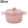 Enameled Cast Aluminum Dutch Oven With Lid 4.7L Nonstick Pan for Bread Baking Casserole Dish Enamel Coating For All Heat Source