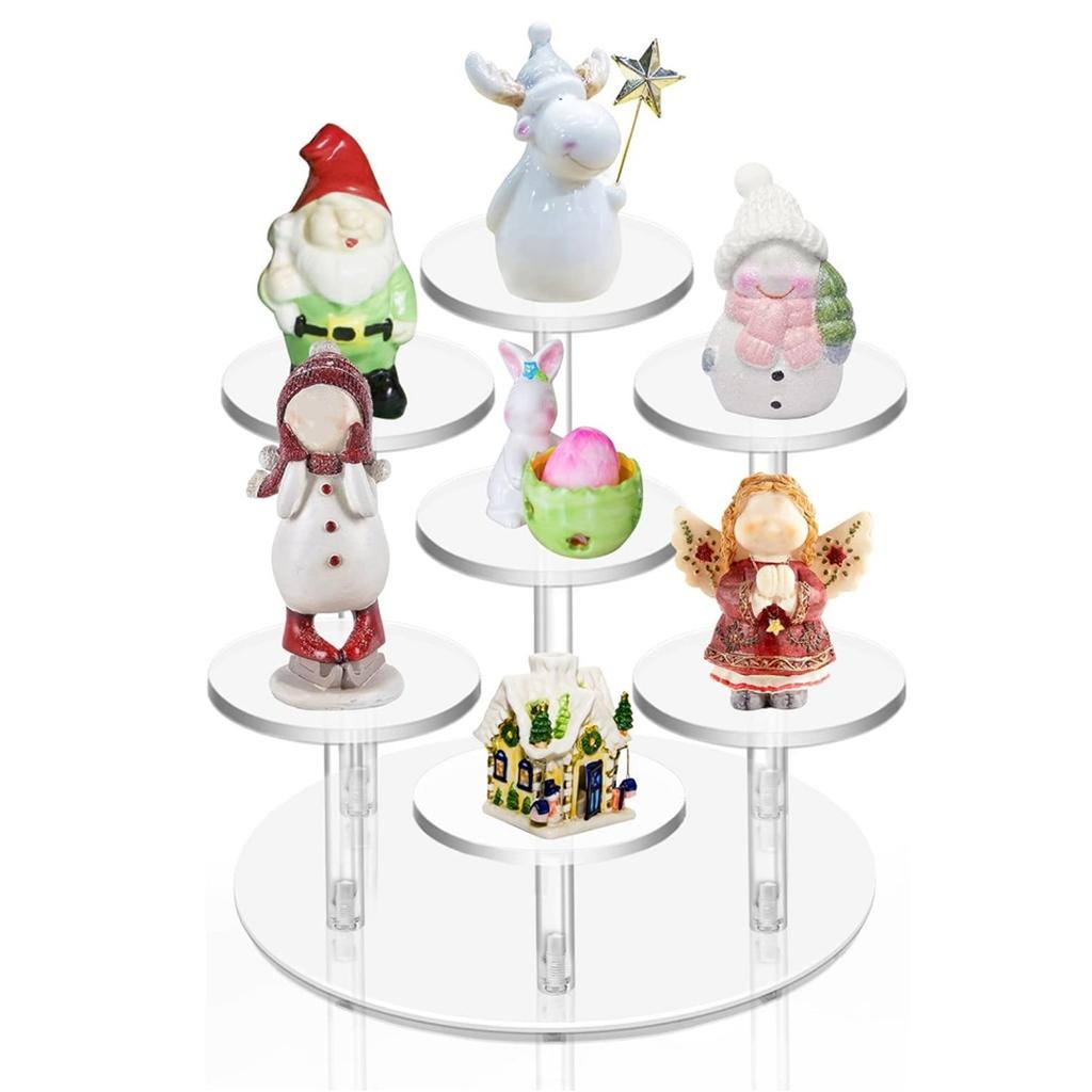 Stojan na košíčky 7patrový vynikající elegantní akrylový stojan pro kosmetiku dezertních šperků