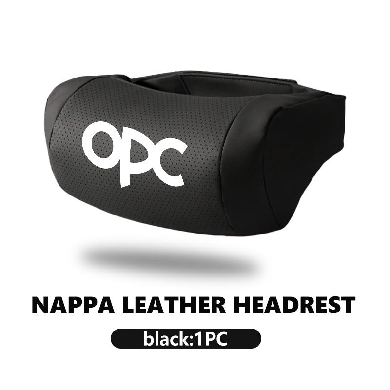 For Opel Car Seat Headrest Leather Neck Pillow Protection Head Support Auto Interior Accessories Corsa Mokka Astra Cascada Adam