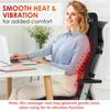 "Vibration Back Massage Mat with Heat, Back Massage Cushion Seat Massager for Chair with 5 Vibrating Modes for Home Office Use"