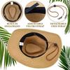 UV Protection Western Cowboy Hat Wide Brim Straw Cap Fashion Beach Cap  Outdoor