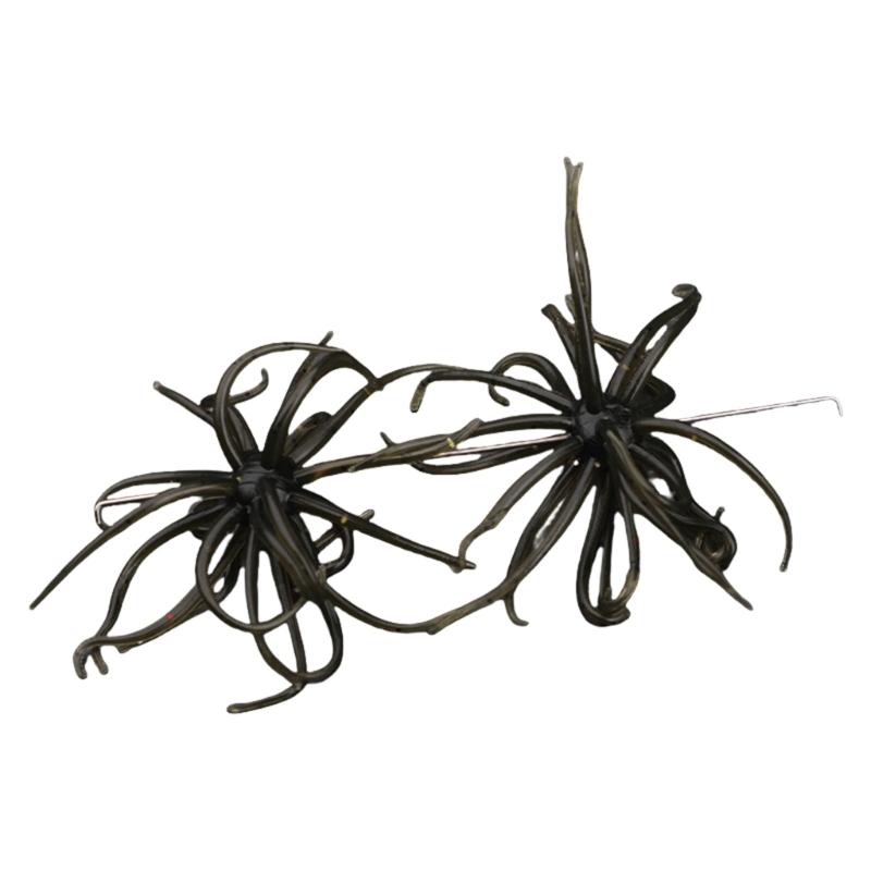 2Pcs Soft Fishing Lures with Urchin Shape, Simulation Fishing Stuff Urchin Baits Artificial Slow Floating Swimming Lures