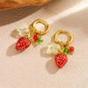 Drop Earrings Strawberry Earrings Ear Buckles Women Dangle Earrings Female Fashion Earrings Perfect for Daily Wear