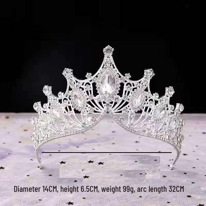 Ensemble Nuptial Féerique: Couronne, Collier & Boucles d'oreilles – Parfait pour un Mariage ou un Anniversaire