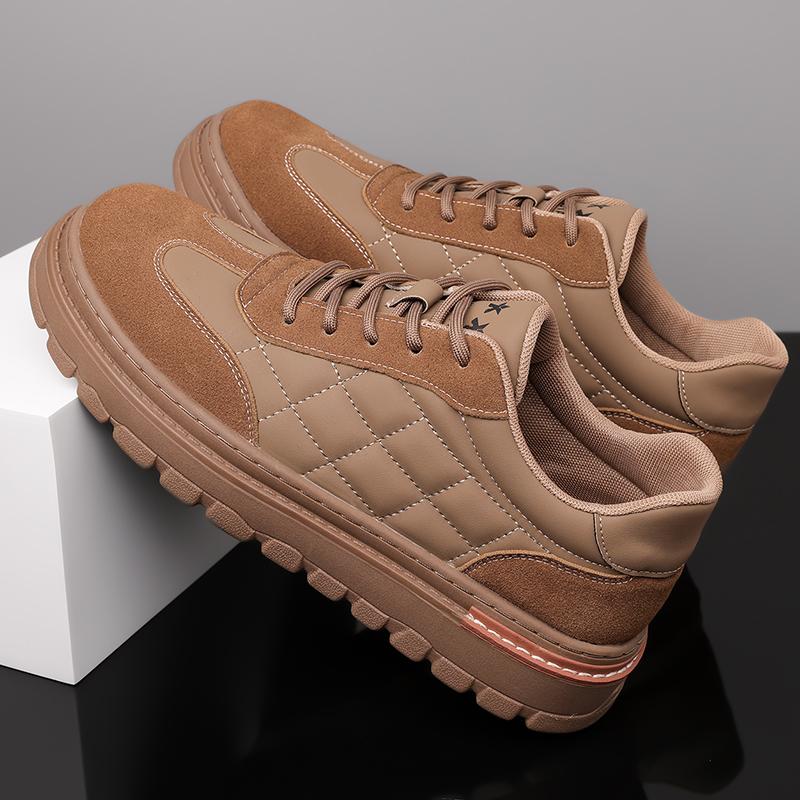 2024 High-End Marke Herren Oxford Schuhe Hochwertiges Leder Freizeitschuhe Dick besohlt Höhenerhöhend Herren Business Schuhe