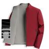 Reversible Men's Stand Collar Jacket for Spring/Autumn 2025 - New Style for Middle-Aged Dads