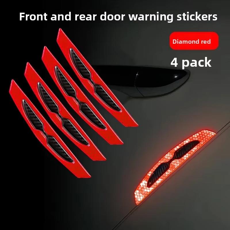 Reflective Car Sticker for Bumper Door Wheel Brow Anti-scratch Protective Stickers Car Body Anti-collision Night Warning Sticker